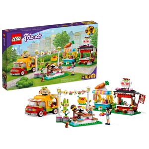 لگو فرندز کارناوال غذای خیابانی 592 قطعه مدل Lego Friends - Street Food Market - 41701 Building Kit_اسباب بازی