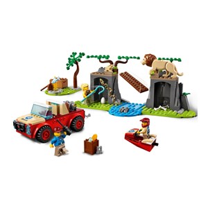 لگو سیتی ماشین آفرود نجات حیات وحش 157 قطعه مدل Lego City - Wildlife Rescue Off-Roader - 60301 Building Kit_اسباب بازی