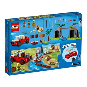 لگو سیتی ماشین آفرود نجات حیات وحش 157 قطعه مدل Lego City - Wildlife Rescue Off-Roader - 60301 Building Kit_اسباب بازی
