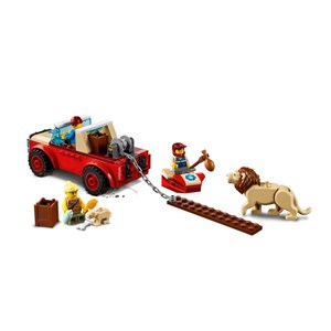لگو سیتی ماشین آفرود نجات حیات وحش 157 قطعه مدل Lego City - Wildlife Rescue Off-Roader - 60301 Building Kit_اسباب بازی
