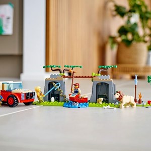 لگو سیتی ماشین آفرود نجات حیات وحش 157 قطعه مدل Lego City - Wildlife Rescue Off-Roader - 60301 Building Kit_اسباب بازی