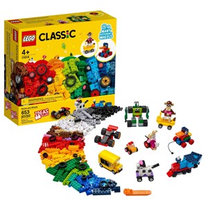 لگو کلاسیک چرخ های مختلف 653 قطعه مدل Lego Classic - Bricks and Wheels - 11014 Building Kit_اسباب بازی