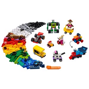 لگو کلاسیک چرخ های مختلف 653 قطعه مدل Lego Classic - Bricks and Wheels - 11014 Building Kit_اسباب بازی