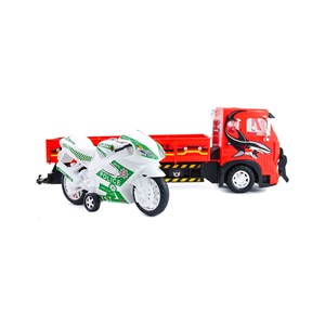 اسباب بازی کامیون حمل موتور درج توی Dorj Toy