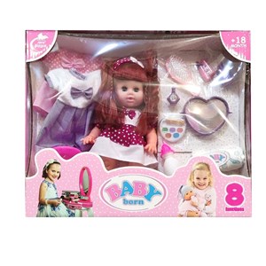 عروسک دخترانه جدید بیبی بورن هشت کاره BABY BORN_اسباب بازی