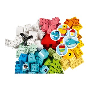لگو دوپلو جعبه خلاقیت 80 قطعه مدل Lego Duplo - Heart Box - 10909 Building Kit_اسباب بازی