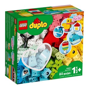 لگو دوپلو جعبه خلاقیت 80 قطعه مدل Lego Duplo - Heart Box - 10909 Building Kit_اسباب بازی