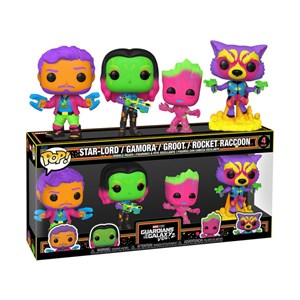 اکشن فیگور اسپشیال چهارتایی 9 سانتی فانکو پاپ نگهبانان کهکشان مدل Funko POP - Marvel - Guardians of the Galaxy - Star Lord - Gamora - Groot - Rocket Raccoon - Bobble Head - Exclusive_اسباب بازی