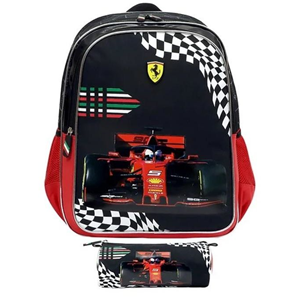 کوله پشتی 40 سانتی متر Ferrari مدل To Be First به همراه جامدادی Simba - Backpack - Ferrari To Be First Backpack and Pencil Case _کیف مدرسه