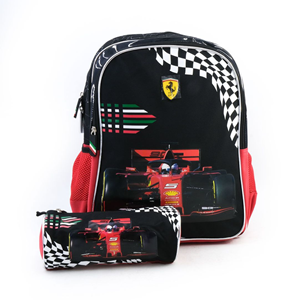 کوله پشتی 40 سانتی متر Ferrari مدل To Be First به همراه جامدادی Simba - Backpack - Ferrari To Be First Backpack and Pencil Case _کیف مدرسه
