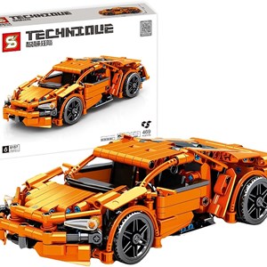 لگو تکنیک ماشین اسپرت نارنجی 469 قطعه مدل Racing Vehicle Toy 8157_اسباب بازی