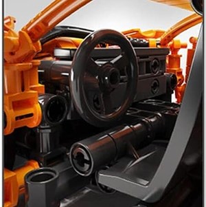 لگو تکنیک ماشین اسپرت نارنجی 469 قطعه مدل Racing Vehicle Toy 8157_اسباب بازی