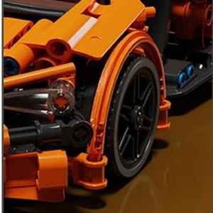 لگو تکنیک ماشین اسپرت نارنجی 469 قطعه مدل Racing Vehicle Toy 8157_اسباب بازی