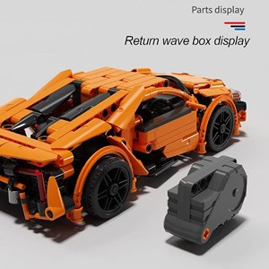 لگو تکنیک ماشین اسپرت نارنجی 469 قطعه مدل Racing Vehicle Toy 8157_اسباب بازی