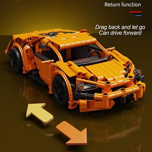 لگو تکنیک ماشین اسپرت نارنجی 469 قطعه مدل Racing Vehicle Toy 8157_اسباب بازی