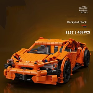 لگو تکنیک ماشین اسپرت نارنجی 469 قطعه مدل Racing Vehicle Toy 8157_اسباب بازی