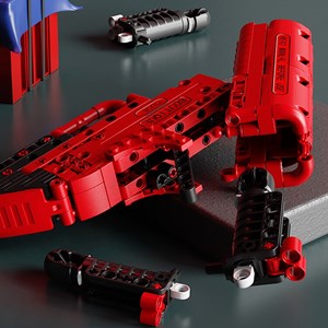 لگو تکنیک تفنگ 257 قطعه مدل Block Gun 9080_اسباب بازی