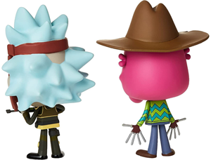 اکشن فیگور دو تایی 9 سانتی فانکو پاپ ریک و تری ترسناک مدل Funko POP - Vynl - Animation - Rick and Morty - Seal Team Rick Scary Terry _اسباب بازی