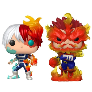 اکشن فیگور اسپشیال دو تایی 9 سانتی فانکو پاپ ایندوور و شوتو تودوروکی مدل Funko POP - Animation - My Hero Academia - Shoto Todoroki and Endeavor - Exclusive _اسباب بازی