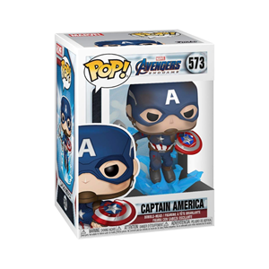 اکشن فیگور 9 سانتی فانکو پاپ کاپیتان آمریکا با سپر و چکش مدلFunko POP - Marvel - Avengers End Game - Captain America - Bobble Head _اسباب بازی