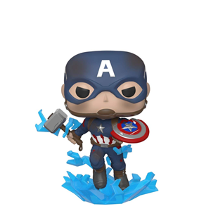 اکشن فیگور 9 سانتی فانکو پاپ کاپیتان آمریکا با سپر و چکش مدلFunko POP - Marvel - Avengers End Game - Captain America - Bobble Head _اسباب بازی