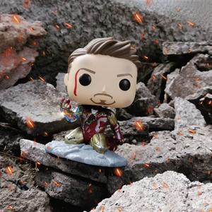 اکشن فیگور اسپشیال 9 سانتی فانکو پاپ مرد آهنی با دست قدرتمند مدل Funko POP - Marvel - Avengers End Game - Iron Man - Bobble Head - Exclusive _اسباب بازی