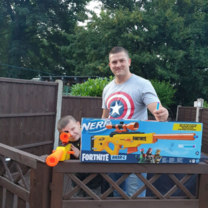 تفنگ اسباب بازی تیر اسفنجی نرف Nerf مدل Fortnite Basr-L _اسباب بازی