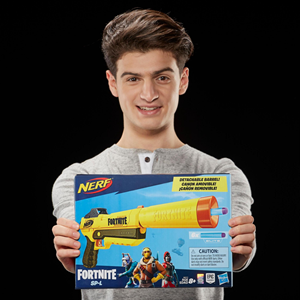 تفنگ اسباب بازی نرف فورتنایت Fortnite SP-L مدل Hasbro - Nerf - Fortnite SP-L - Elite Dart Blaster - Detachable Barrel and 6 Darts _اسباب بازی