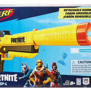 تفنگ اسباب بازی نرف فورتنایت Fortnite SP-L مدل Hasbro - Nerf - Fortnite SP-L - Elite Dart Blaster - Detachable Barrel and 6 Darts _اسباب بازی