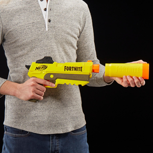 تفنگ اسباب بازی نرف فورتنایت Fortnite SP-L مدل Hasbro - Nerf - Fortnite SP-L - Elite Dart Blaster - Detachable Barrel and 6 Darts _اسباب بازی