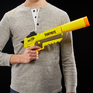 تفنگ اسباب بازی نرف فورتنایت Fortnite SP-L مدل Hasbro - Nerf - Fortnite SP-L - Elite Dart Blaster - Detachable Barrel and 6 Darts _اسباب بازی