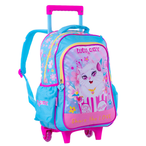 کوله پشتی چرخدار 40 سانتی LuLu Caty مدل Rainbow Max - Backpack - Trolly Bag - LuLu Caty - Share the Love _کیف مدرسه