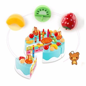 کیک تولد سنسور دار موزیکال آبی Birthday Cake_اسباب بازی
