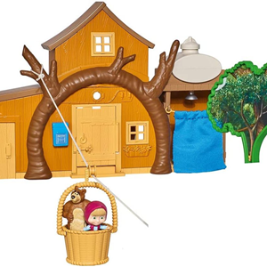 ست خانه‌ی بزرگ میشا به همراه فیگور ماشا و میشا مدل Simba - Masha And The Bear - Big Bear House _اسباب بازی