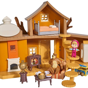 ست خانه‌ی بزرگ میشا به همراه فیگور ماشا و میشا مدل Simba - Masha And The Bear - Big Bear House _اسباب بازی