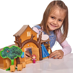 ست خانه‌ی بزرگ میشا به همراه فیگور ماشا و میشا مدل Simba - Masha And The Bear - Big Bear House _اسباب بازی