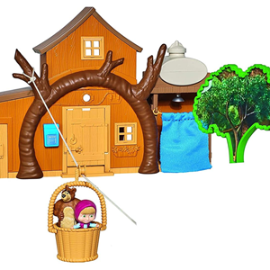 ست خانه‌ی بزرگ میشا به همراه فیگور ماشا و میشا مدل Simba - Masha And The Bear - Big Bear House _اسباب بازی