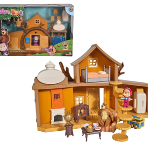 ست خانه‌ی بزرگ میشا به همراه فیگور ماشا و میشا مدل Simba - Masha And The Bear - Big Bear House _اسباب بازی