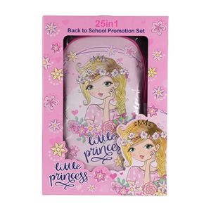 ست 25 در 1 کوله پشتی 46 سانتی مدل Rainbow Max - Backpack - Promotion Items 25 in 1 - Little Princess _کیف مدرسه