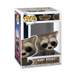 اکشن فیگور 9 سانتی فانکو پاپ راکت کوچولو مدل Funko POP - Marvel - Guardians of the Galaxy - Baby Rocket - Bobble Head _اسباب بازی
