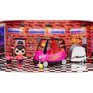 عروسک باکسی تعمیر گاه ماشین مدل MGA - LOL Surprise - Furniture B.B. Auto Shop with Spice Doll and 10+ Surprises _اسباب بازی
