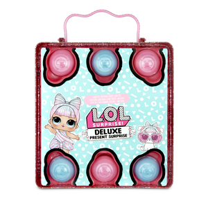 عروسک جعبه کادوی صورتی LOL Surprise سری Deluxe مدل MGA - LOL Surprise Deluxe Present Surprise - Pink _اسباب بازی