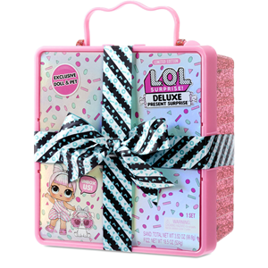 عروسک جعبه کادوی صورتی LOL Surprise سری Deluxe مدل MGA - LOL Surprise Deluxe Present Surprise - Pink _اسباب بازی