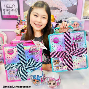 عروسک جعبه کادوی صورتی LOL Surprise سری Deluxe مدل MGA - LOL Surprise Deluxe Present Surprise - Pink _اسباب بازی