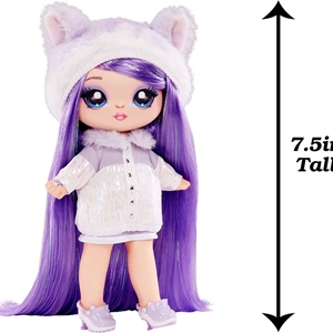 عروسک ست 3 در 1 نانانا سورپرایز Na! Na! Na! Surprise سری BackPack مدل MGA - Na! Na! Na! Surprise Fuzzy Lavender Kitty _اسباب بازی