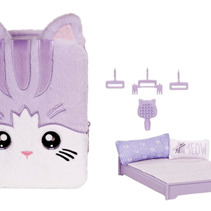 عروسک ست 3 در 1 نانانا سورپرایز Na! Na! Na! Surprise سری BackPack مدل MGA - Na! Na! Na! Surprise Fuzzy Lavender Kitty _اسباب بازی