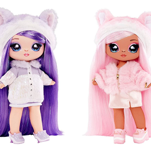 عروسک ست 3 در 1 نانانا سورپرایز Na! Na! Na! Surprise سری BackPack مدل MGA - Na! Na! Na! Surprise Fuzzy Lavender Kitty _اسباب بازی