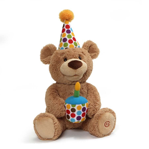 عروسک پولیشی تدی خرس تولد 43 سانتی مدل Spin Master - Baby Gund - Happy Birthday Animated Teddy – 17 inch_اسباب بازی