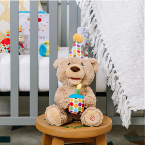 عروسک پولیشی تدی خرس تولد 43 سانتی مدل Spin Master - Baby Gund - Happy Birthday Animated Teddy – 17 inch_اسباب بازی