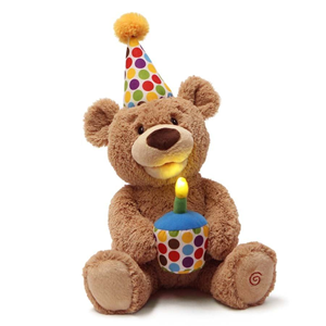 عروسک پولیشی تدی خرس تولد 43 سانتی مدل Spin Master - Baby Gund - Happy Birthday Animated Teddy – 17 inch_اسباب بازی